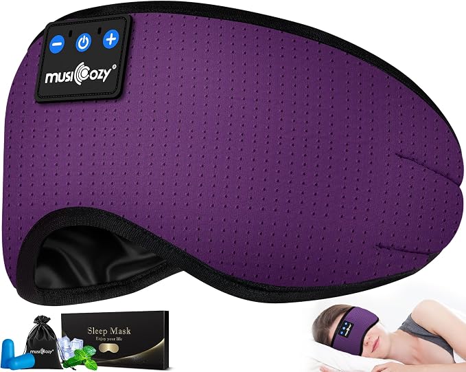 MUSICOZY Sleep Headphones Bluetooth 5.4 Headband Headphones Super Soft & by MUSICOZY