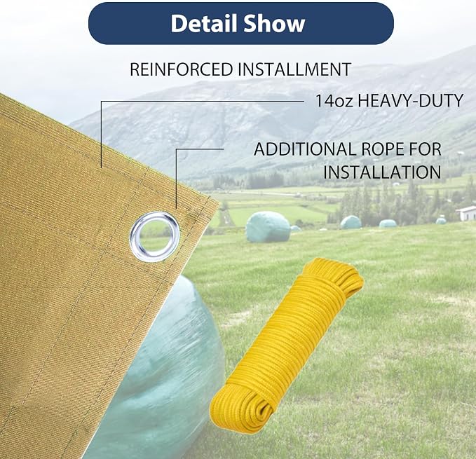 20’x20’ Canvas Tarp Heavy Duty Water Resistant Tarpaulins - Image 5
