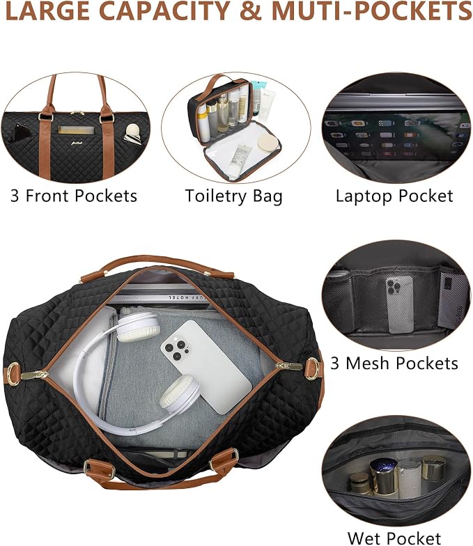 Women Duffle Weekender Travel Bag: Large Duffel Bags - Image 2