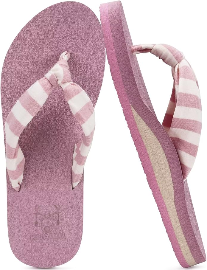 KuaiLu Flip Flops for Women by KuaiLu
