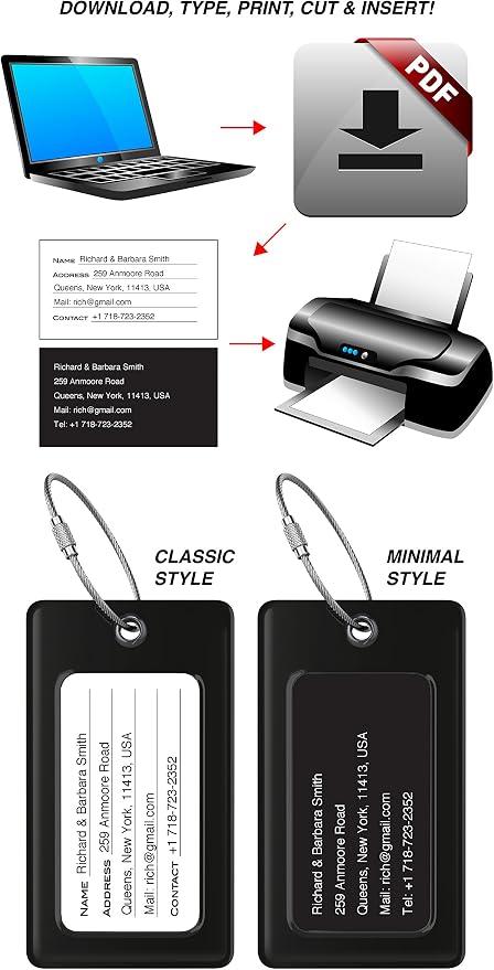 Luggage Tags Business Card Holder by TUFFTAAG - Image 5