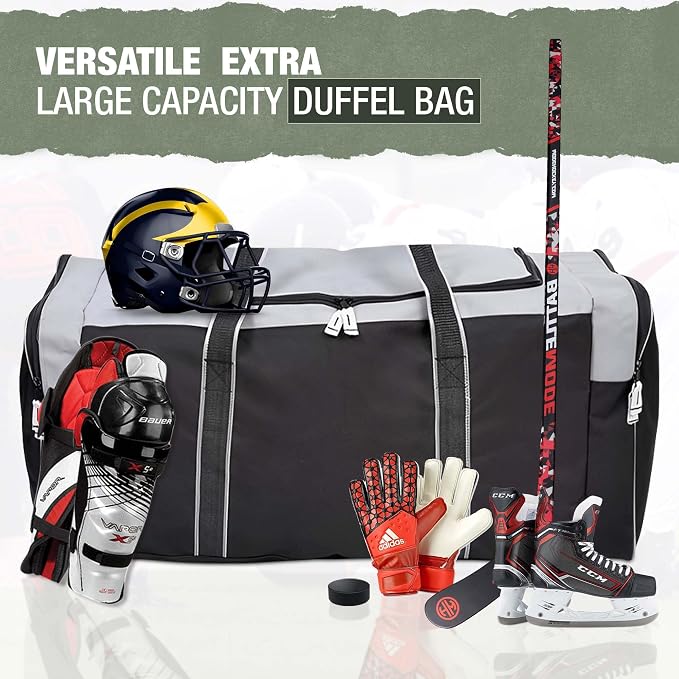 Jetstream Heavy Duty Multi Pocket Durable Sports Gym Equipment Travel Duffel Bag - Image 3