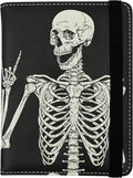 OK Skull Passport Holder for Women and Men PU Leather Passport Cover for Travel by bassyilCustomizedforlife