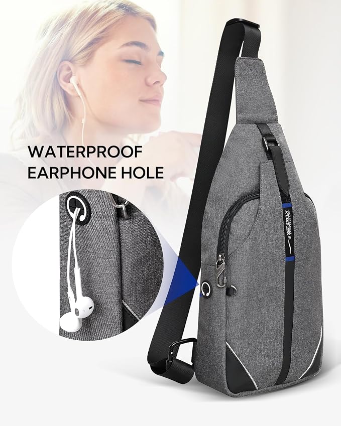 WATERFLY Small Crossbody Sling Backpack Anti Theft Backpack - Image 7