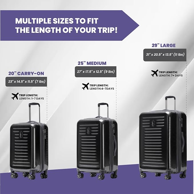 Spyder Rails 25 Inch Expandable Hardside Upright Suitcase - Image 2