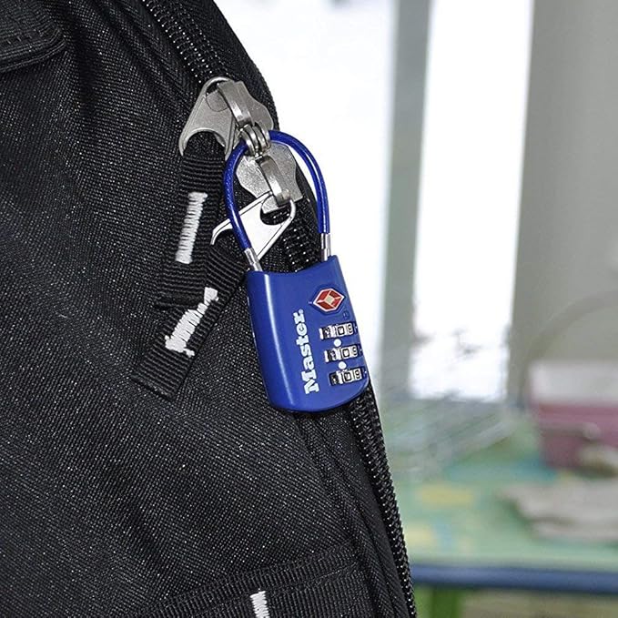 Master Lock Blue Set Your Own Combination TSA Approved Luggage Lock, Travel - Image 2
