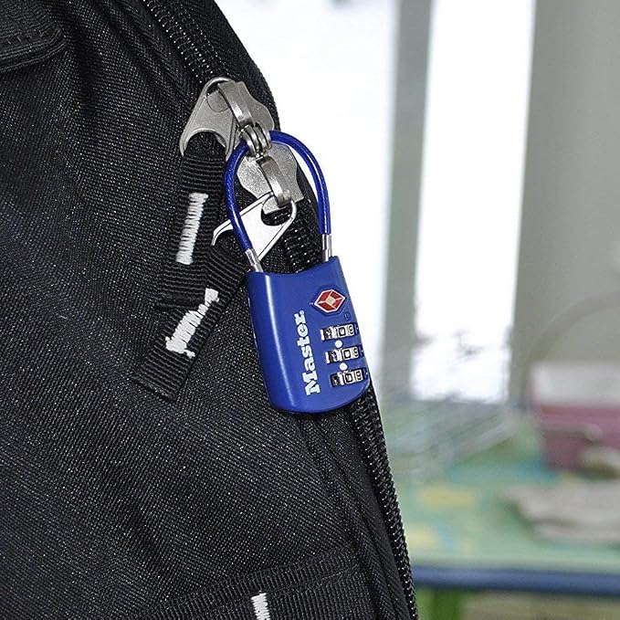 Master Lock Blue Set Your Own Combination TSA Approved Luggage Lock, Travel - Image 5