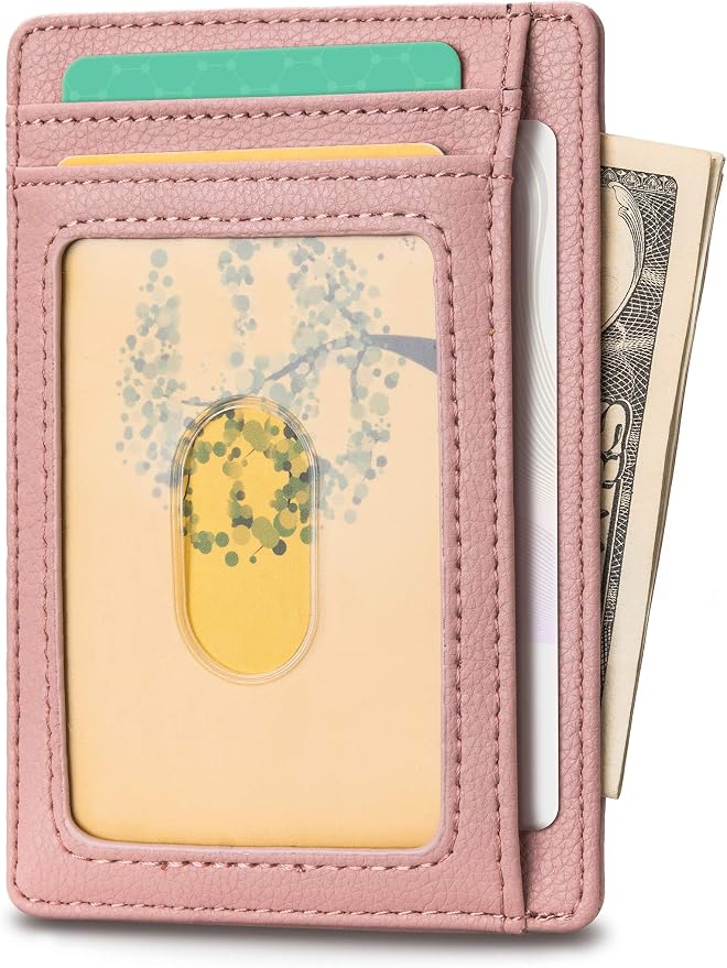 Buffway Slim Minimalist Front Pocket RFID Blocking Leather Wallets - Image 2