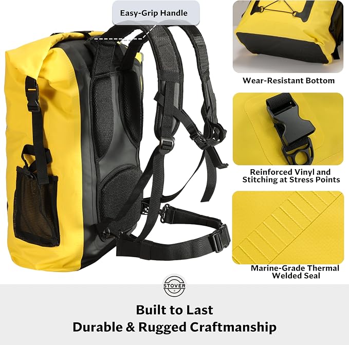 STOVER 5/10/25/30/40/55L Waterproof Backpack- Floating Dry Bag - Image 4