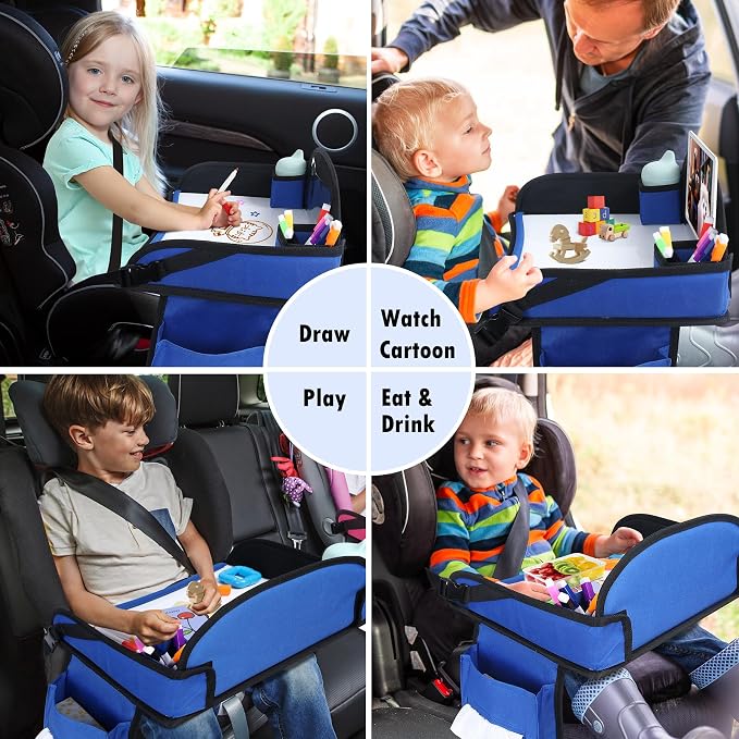 Kids Travel Tray for Car Seat, Toddler Road Trip Essentials - Image 7