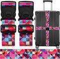 2 Pack Luggage Straps for Suitcases, Adjustable Travel Belt by ZHOMA
