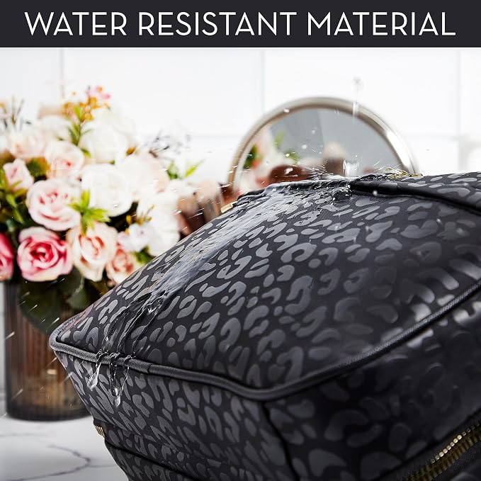 Nicole Miller New York Once Upon a Rose Makeup Bag, Cosmetics Essentials - Image 5