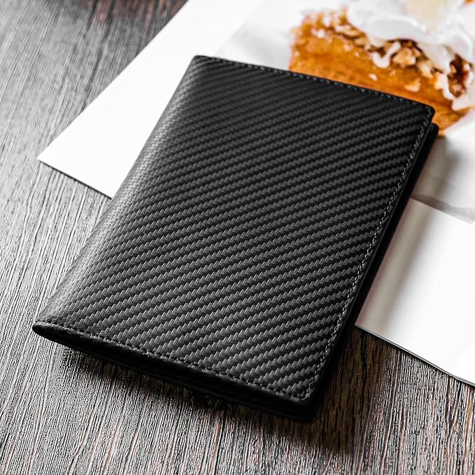Polare Full Grain Leather Passport Holder RFID Blocking Travel Bifold Wallet - Image 3