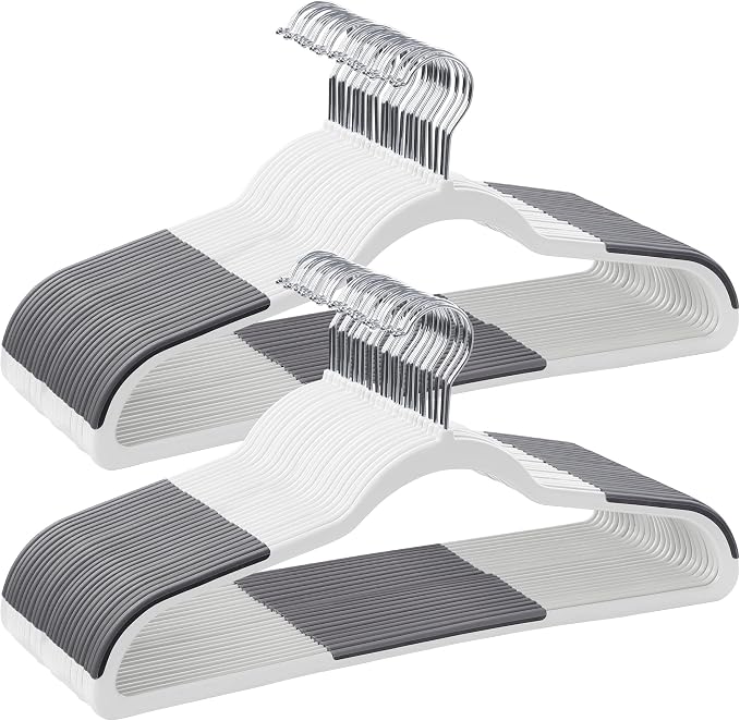 SONGMICS Clothes Hangers, Space-Saving, 0.2 Inches Thick, 17.7 Inches Wide by SONGMICSbySONGMICSHOME