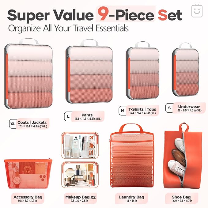Veken 9/11 Set Compression Packing Cubes - Image 2