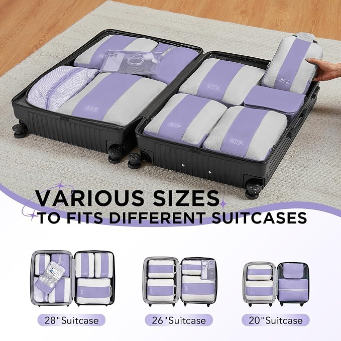 10 Set Compression Packing Cubes - Image 7