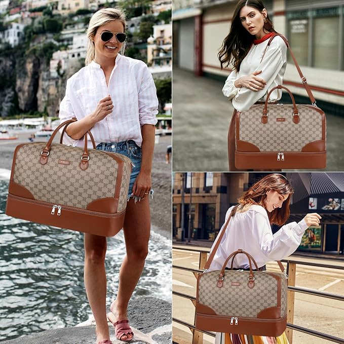 Weekender Bag for Women, Travel Duffel Bag Carry On Overnight Bag - Image 5