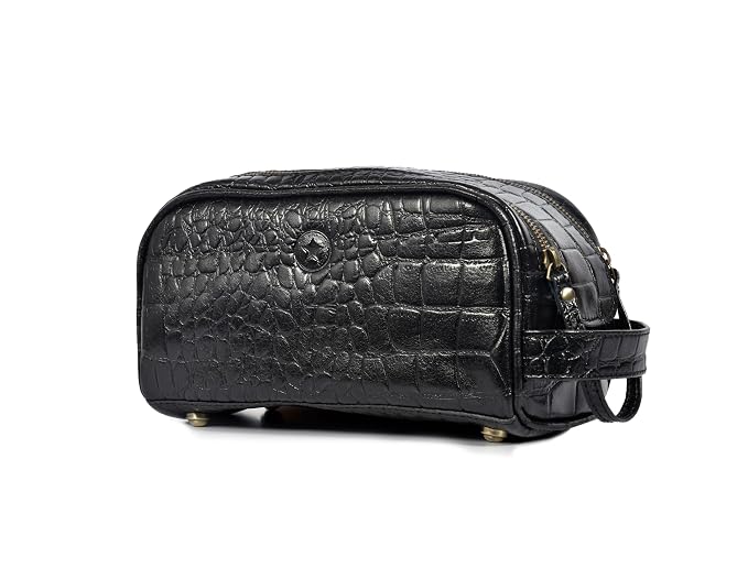 10" Premium Leather Toiletry Travel Pouch - Image 2