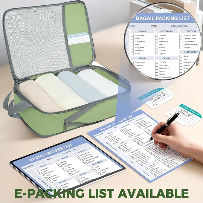 BAGAIL 6 Set/4 Set Lightweight Compression Packing Cubes - Image 2