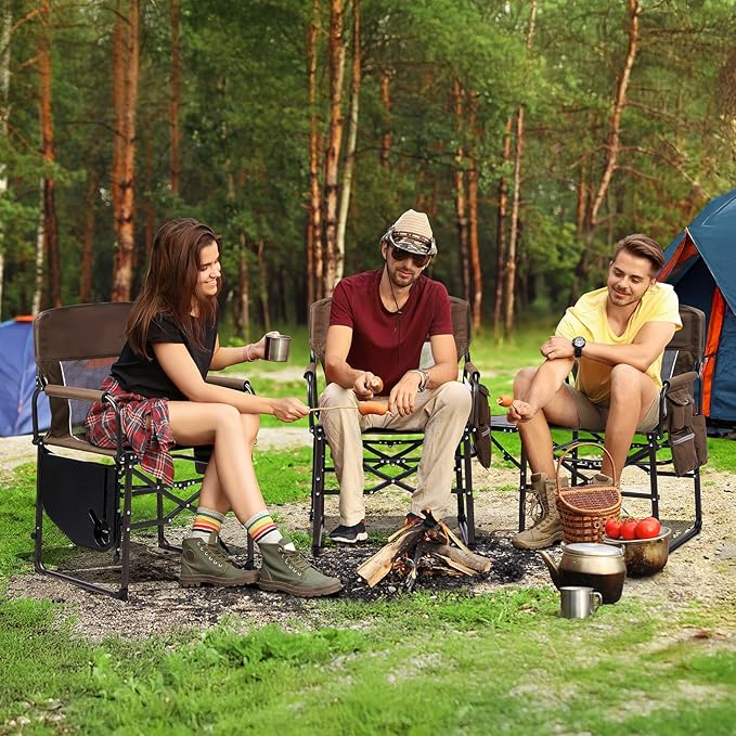 VINGLI Camping Chairs, Directors Chair, Camping Chair - Image 7
