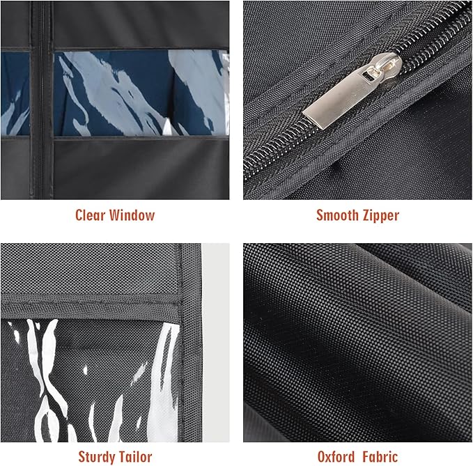 Univivi Garment Bag Suit Bag for Storage and Travel 43 inch, Washable Suit - Image 3