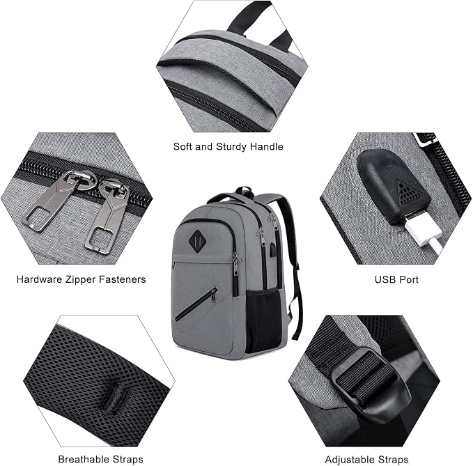 Backpack for Men and Women, School Backpacks for Teen Boys & Girls, Student - Image 3