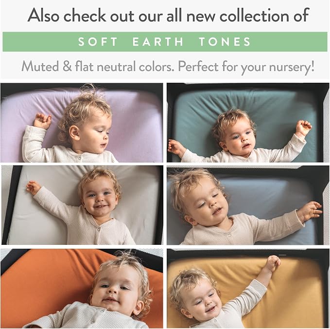 Travel Crib Fitted Sheets Compatible - Image 6