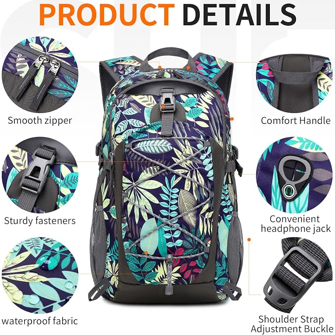 40L Hiking Backpack Lightweight Daypack Waterproof Travel Camping Backpack - Image 6