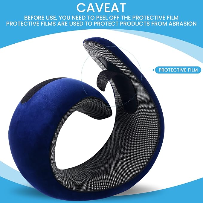 Neck Pillow, Travel Pillow uses Memory Foam to Support Neck Comfort, Ideal - Image 7