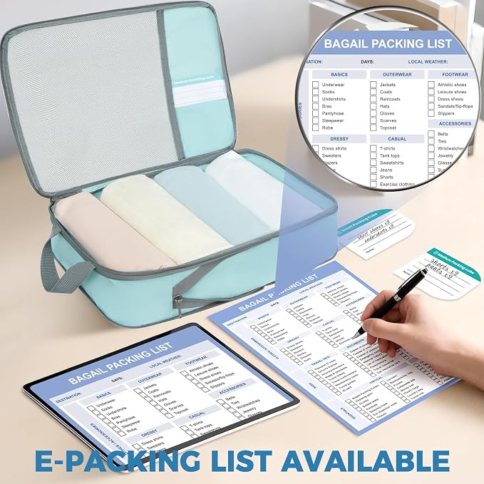 BAGAIL 6 Set/4 Set Lightweight Compression Packing Cubes - Image 2