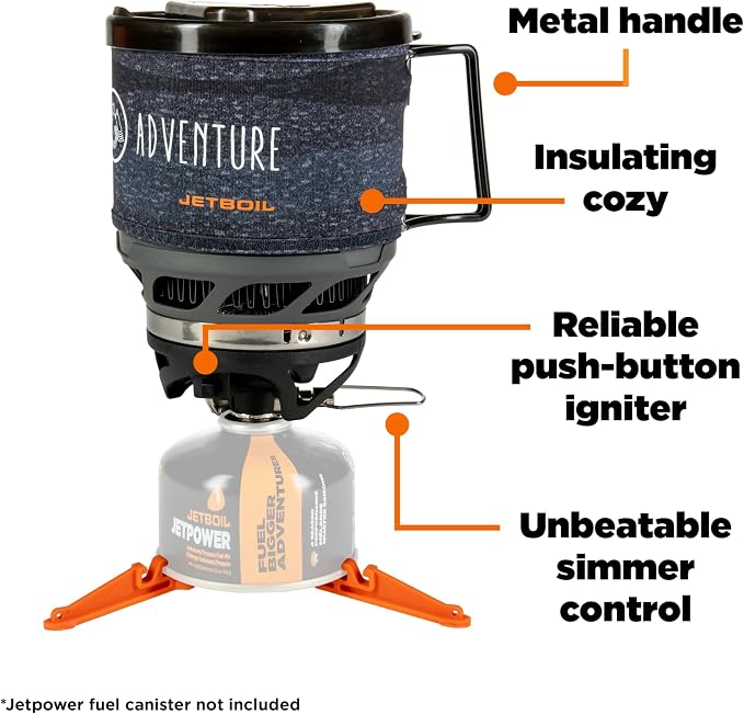 Jetboil MiniMo Camping and Backpacking Stove Cooking System - Image 2