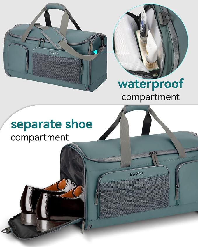 Large 3 In 1 Waterproof Garment Duffle Bags - Image 6