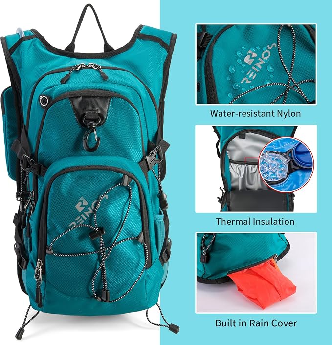 Hydration Backpack Pack with 2L Water Bladder 18L Hiking Backpack Women Men - Image 3
