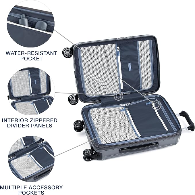 Travelpro Platinum Elite Hardside Expandable Carry on Luggage, 8 Wheel Spinner - Image 4