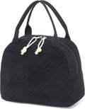 Bluboon Lunch Bag for Women Men Cute Corduroy Lunch Tote Bags Reusable by BLUBOON