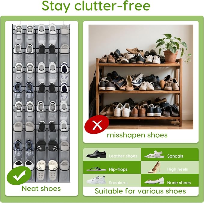 Unjumbly Over the Door Shoe Organizer - Image 6