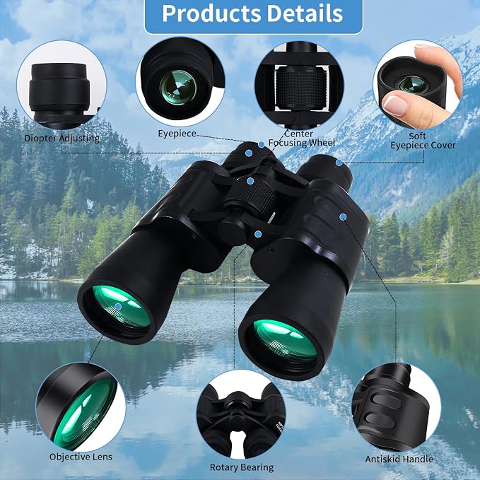 20X50 Binoculars for Adults High Powered- Large View - Image 8