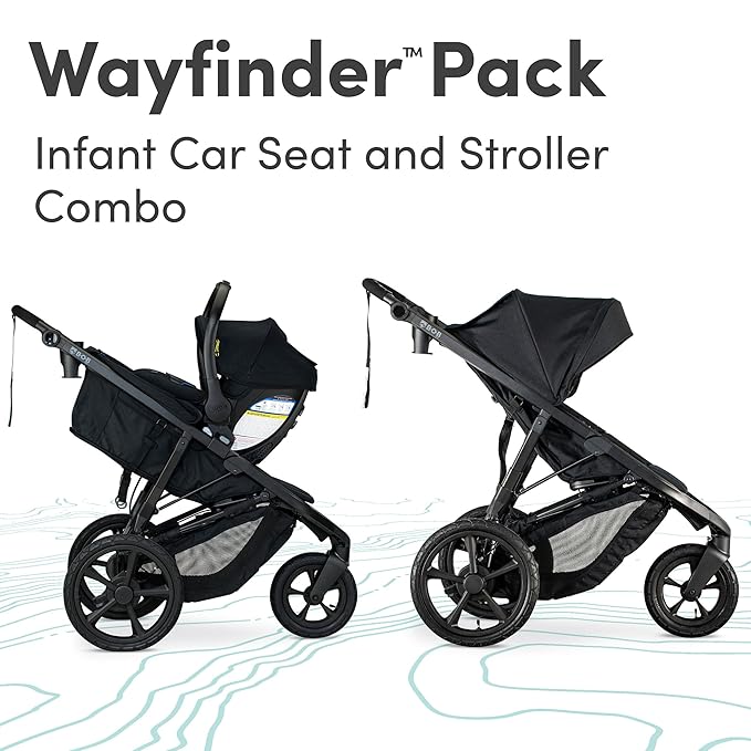 BOB Gear Wayfinder Travel System, Infant Car Seat and Stroller Combo - Image 2
