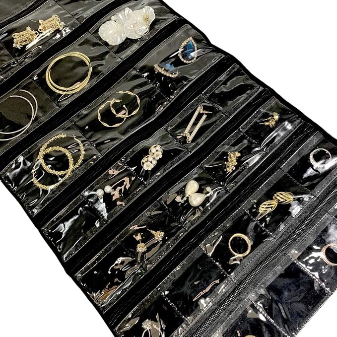 Travel Jewelry Roll Bag Portable Organizer Pouch - Image 4