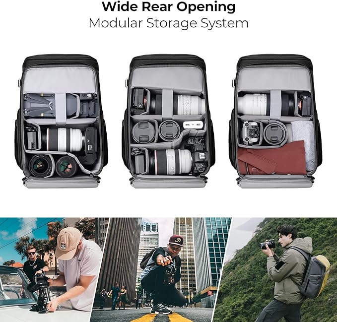 K&F CONCEPT Camera bags Waterproof 25L Large Capacity Camera Case - Image 3
