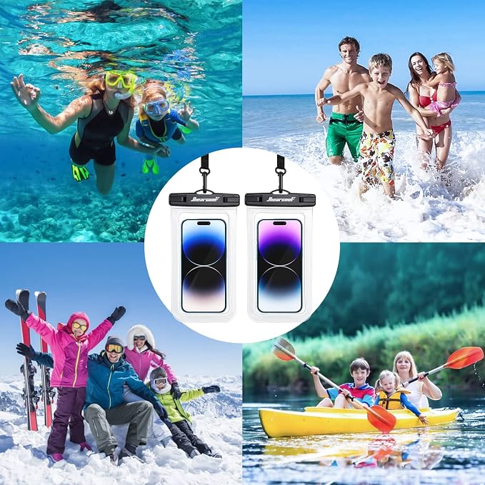 Hiearcool Waterproof Phone Pouch, Waterproof Beach Bag Compatible - Image 7