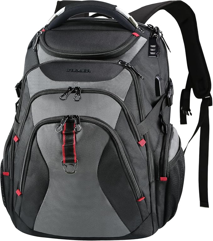 KROSER Travel Laptop Backpack 17.3 Inch XL Computer Backpack by KROSER