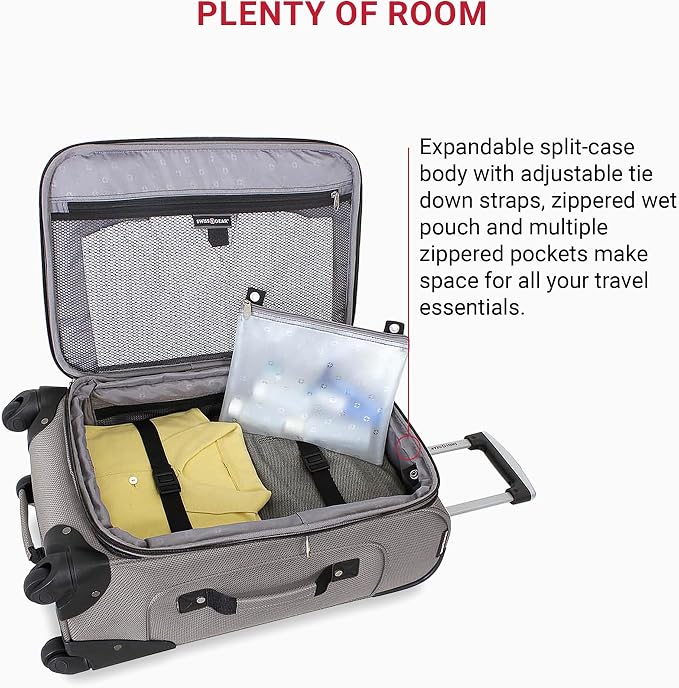 SwissGear Sion Softside Expandable Luggage, Carry-On 21-Inch - Image 5