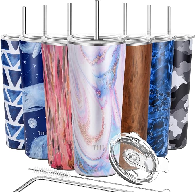 THILY Tumbler Stainless Steel Coffee Cup 26 oz Triple-Insulated Travel Mug by THILY