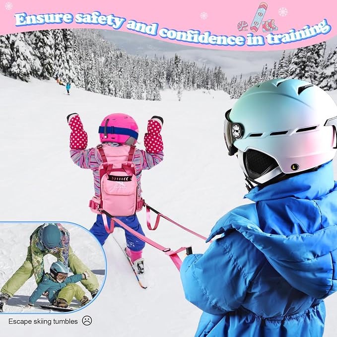 Children’s Ski Harness Trainer Snowboard Anti-fall Traction Belt Beginner Ski - Image 6