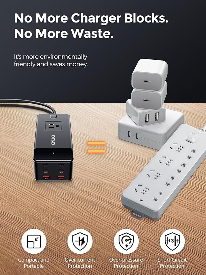 200W Power Station, 7-in-1 GaN Fasting Charging Station USB C Charger Power - Image 5