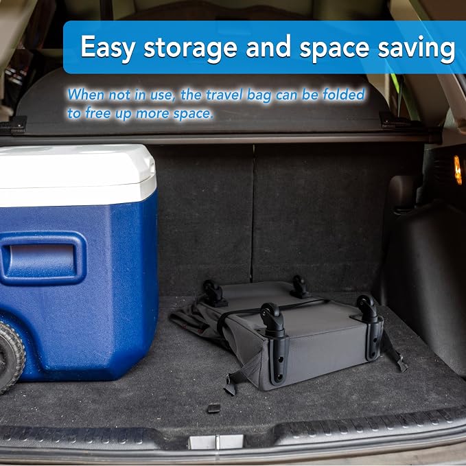 Car Seat Travel Bag with Wheels Heavy Duty Water-resistant Protective Cover - Image 4