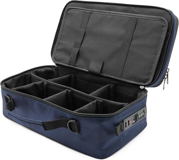 Large Storage Case with TSA Combination Lock Bag, Portable Carbon Lined - Image 9