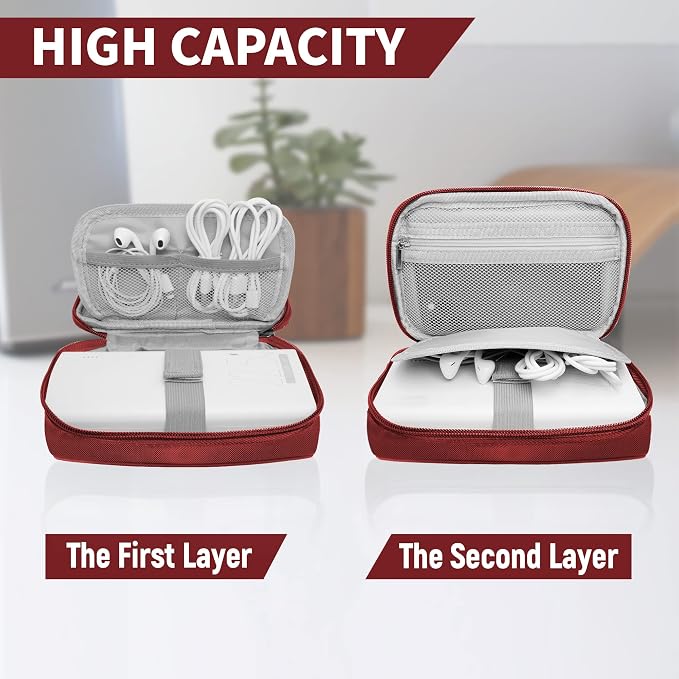 Travel Cable Organizer Bag Pouch Electronic Accessories Carry Case Portable - Image 3