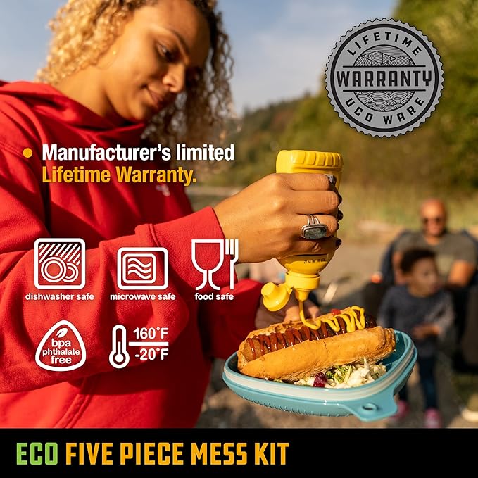 UCO Recycled ECO 5-Piece Camping Mess Kit - Image 7